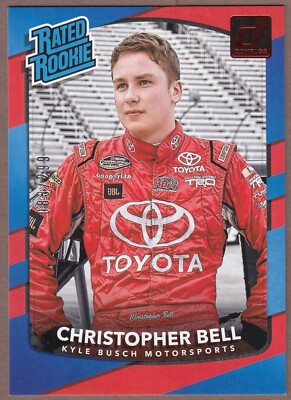 2018 Donruss CHRISTOPHER BELL Rated Rookie  Red Parallel 29; SN# 83/299 WOW!