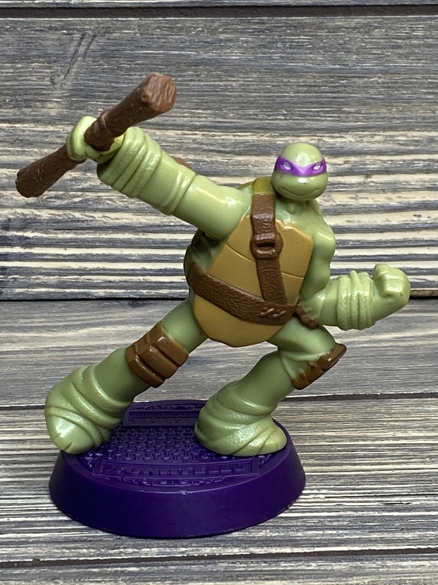 McDonalds Happy Meal Toy 2012 TMNT Donatello Purple Mask Wooden