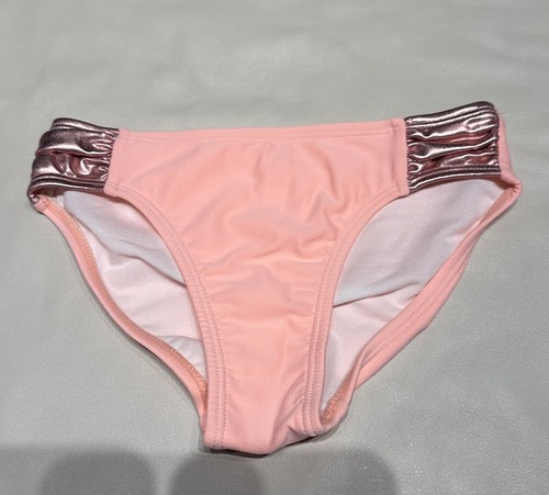 Girls Size 4 SO® Watch Me Shine Ruffled Pink Tankini Swimsuit - Picture 7 of 8