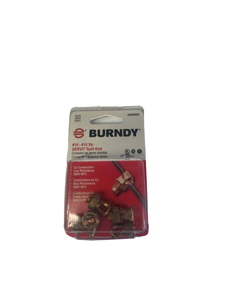 Burndy KS23 Mechanical Split Bolt Connector – Servit 6 Str To 2 Str, High Copper Alloy-673784