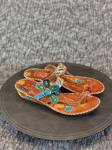 L'Artiste by Spring Step Santorini Sandal Women's Size 40 Toe Ring - Picture 2 of 10