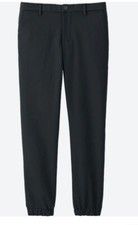 Uniqlo Men's EZY Dry Ex Jogger Pants Black Smart Large 33"-36" Waist 