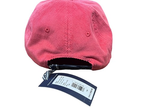 NWT Vineyard Vines Snapback Pink 5 Panel Corduroy Embroidered Logo Hat - Picture 3 of 6