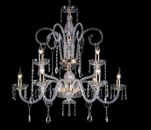 Lampadari da soffitto trasparente in vetro da cucina