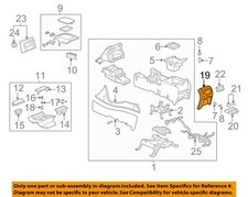 Gm Oem 03-06 Escalade Esv Console Center Console-rear Panel 88987005