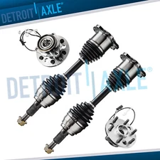 4WD Front CV Axles Wheel Hub Bearings for Chevy Tahoe Yukon K1500 K2500 Escalade