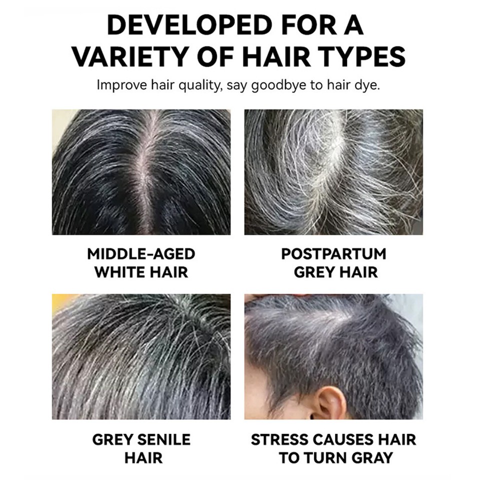 Temporärer Haarfärbekamm – Graue Haare Abdecken In Minuten, Für Männer & Frauen