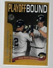 2002 Topps 2001 AL East Champions New York Yankees Jeter/O'Neill #351