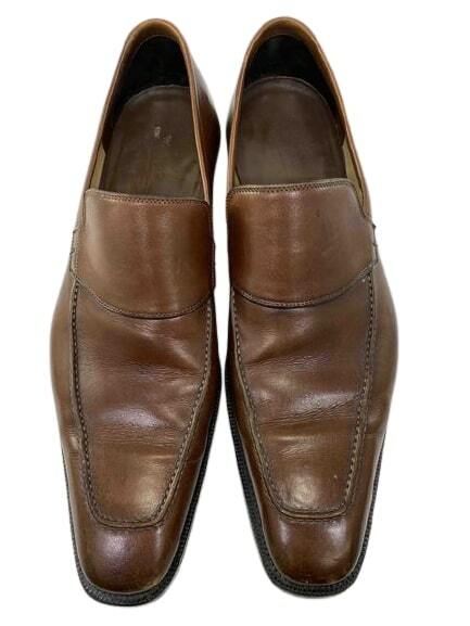 Vintage Gucci Loafers Tan brown Leather Men’s Size 9.5 Shoes Italy Made Gucci Men main image 4