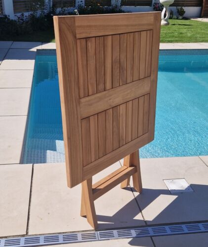 Teak Folding Outdoor Garden Tables - ** Potluck Sale ** - Picture 6 of 8