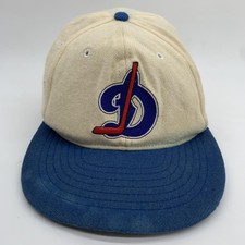 Vintage Dynamo Moscow Hat Cap Snap Back Mens One Size Beige Hockey Roman 90s