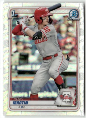 2020 Topps Bowman Chrome MLB No. BD-73 Casey Martin Refractor