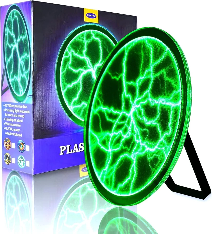 Elegante lámpara de disco de plasma energéticamente eficiente - luz de estado de ánimo para cada ocasión Foto 3 de 4