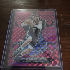 Panini Mosaic Jonas Valanciunas Pelicans #193 Pink Mosaic Prizm 030/149