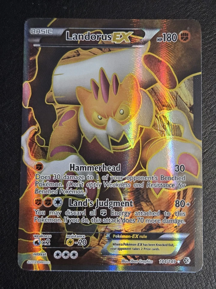 Landorus Ex Pokemon Boundaries Crossed Full Art 144/149 Pokemon TCG LP - Image 2 of 4