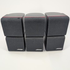 Lot of 3 Double Cube Bose Cube Redline Satellite Speakers Used RCA Input
