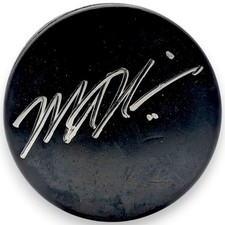 MARK MESSIER AUTOGRAPH NHL HOCKEY PUCK COA HOF
