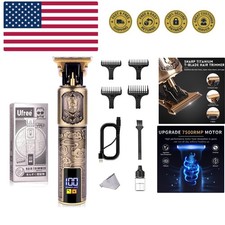 Professional Beard Trimmer for Men, Zero Gapped T-Blade Hair Clipper  Mustac...