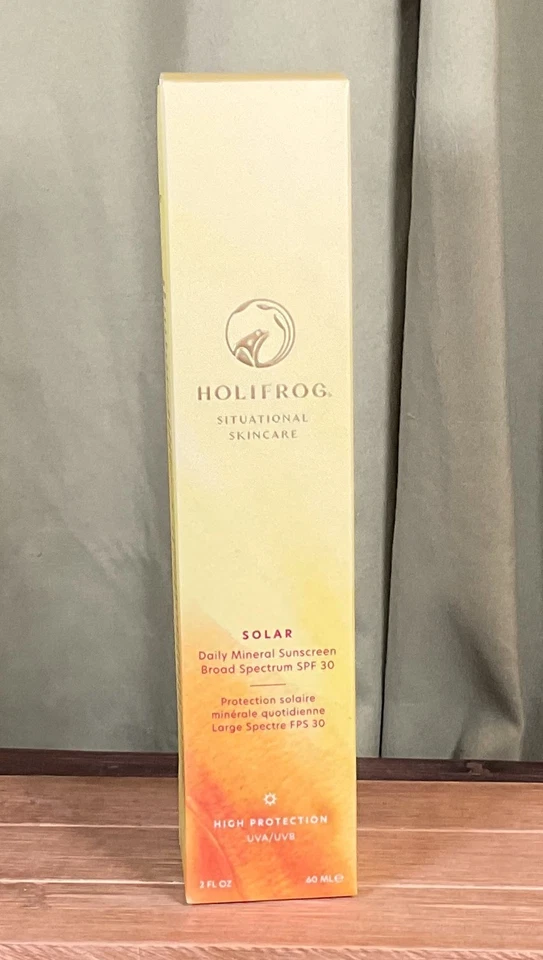 Novo na caixa protetor solar mineral diário Holifrog FPS 30 2 fl oz EXP 04/2026 - Imagem 2 de 3