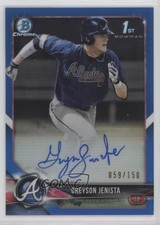 2018 Bowman Draft Chrome Pick Blue Refractor 59/150 Greyson Jenista Auto w6f