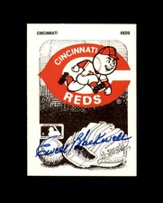 Ewell Blackwell Hand Signed Fleer Sticker Cincinnati Reds Autograph