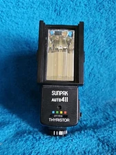 Sunpak Thyristor Auto 411 Electronic Flash Unit Untested 