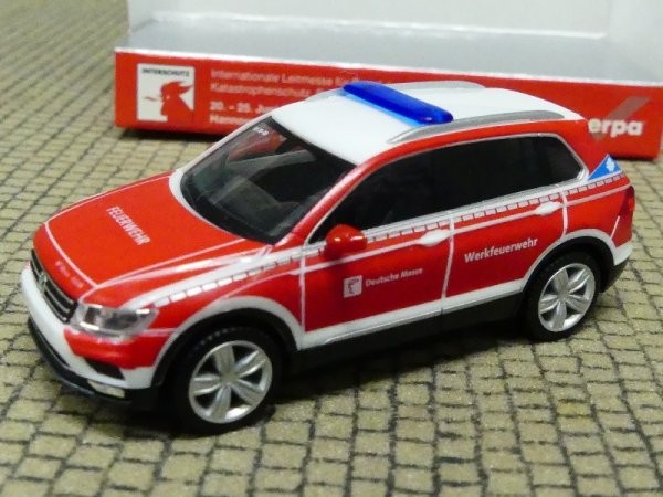 1/87 Herpa Vw Tiguan Werkfeuerwehr Messe Hannover Interschutz 2022 941402-image