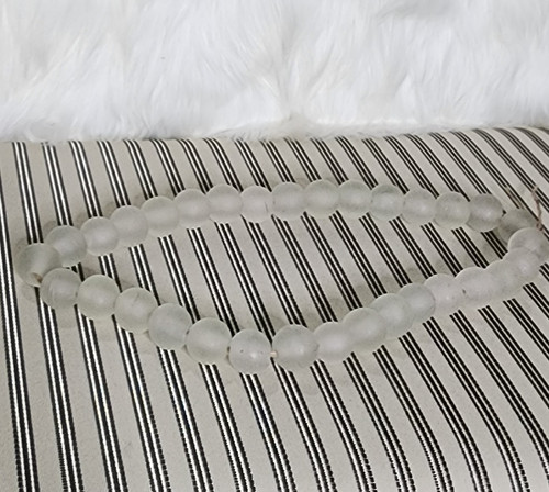 Frosted Round Glass Beads Home Decor Accents