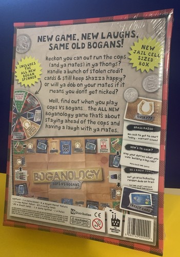 # BOGANOLOGY COPS VS BOGANS BOARD GAME 2020 *NEW* AUSSIE BOGANS THONGS SHAZZA # - Picture 2 of 5
