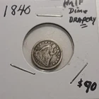 1840 Seated Liberty Silver Half Dime w/ Drapery, Great Gift, KEY Date