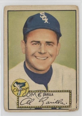 1952 Topps Al Zarilla (Red Back) #70 z6d