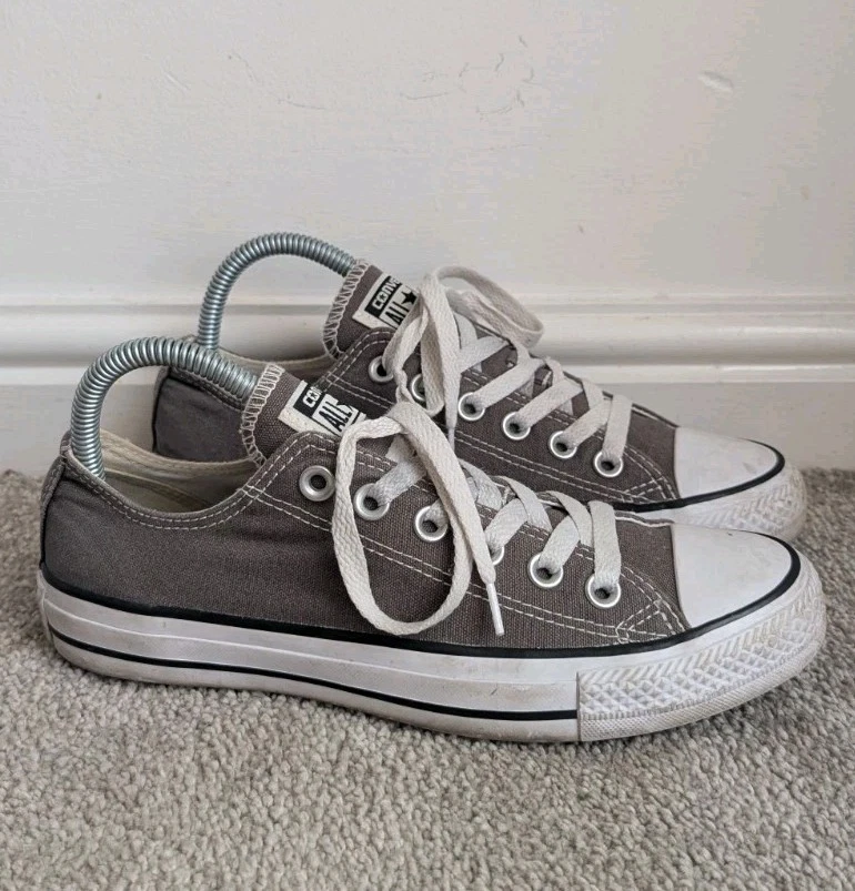 Sneakers Converse donna grigie All Star Trainer taglia UK 5