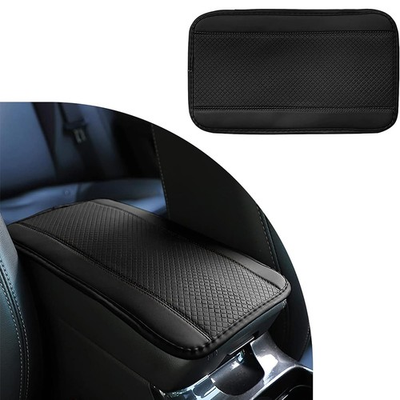 #ad #ad All Black Parts Leather Armrest Cushion Cover Center Console Box Mat Protector $9.09