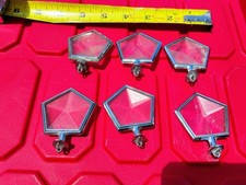 Chrysler Crystal Hood Ornament Emblem Lot Of Six Pre-owned