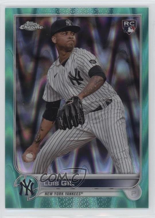 2022 Topps Chrome Sonic Aqua RayWave Refractor 135/199 Luis Gil #202 d4f