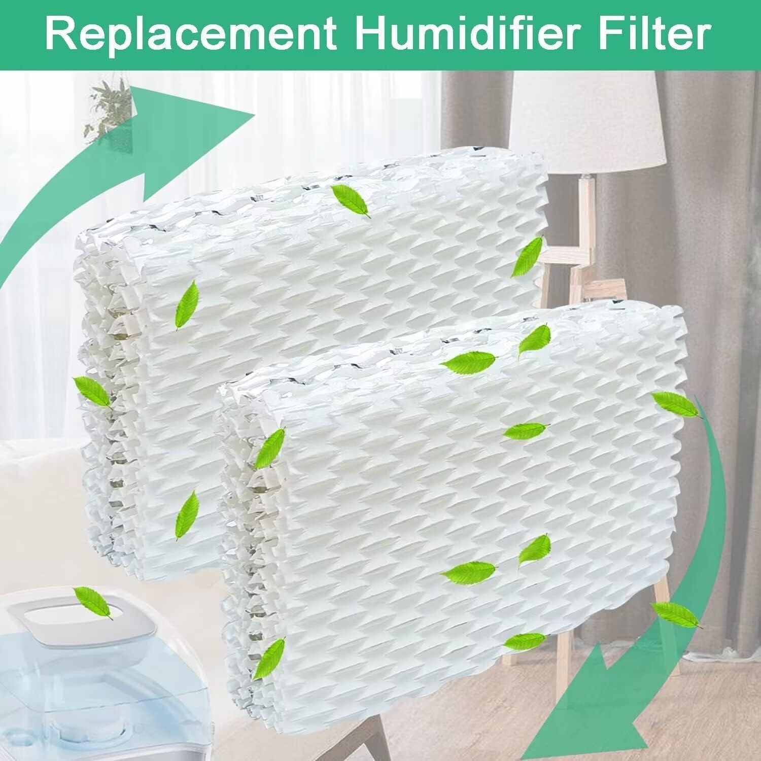 2 or 4 Humidifier Filter Replacement for Equate, Humidifier Filter Replacement