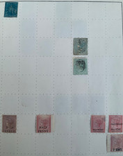 Mauritius Stamps 1859 Six Pence Blue Imperf Used with Victoria lot mmint used