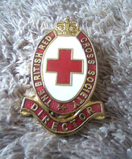 Rare - British Red Cross - Society - Director - Enamel Badge