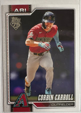 Topps 2026 Series 1 Corbin Carroll Arizona Diamondbacks #314 75th Anniversary
