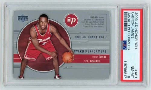 2003 Upper Deck Honor Roll #AP1 Lebron James Award Performers PSA 8 (65200)