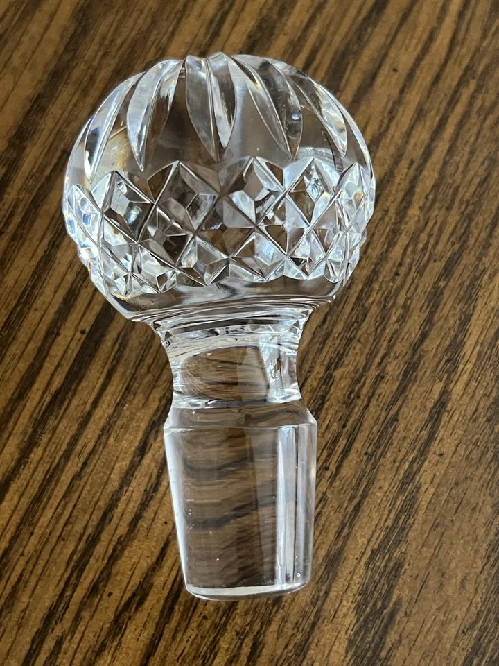 Waterford LISMORE Cristal GRAN JARRA CON TAPÓN Vidrio Licor Foto 4 de 4