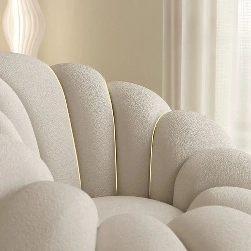 Poltrona Morbida Stile Nuvola Nordico Comfort Moderno per Soggiorno - Foto 4 di 9