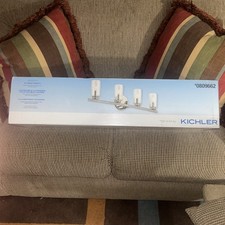 Kichler Winslow 4-Light Polished Nickel With Crystal Accents Vanity Light 30"
