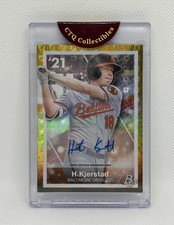 2021 Bowman Platinum Heston Kjerstad Precious Elements Gold Auto #/50 PE-2
