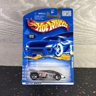Vintage 2001 Hot Wheels Collector #217 SHADOW JET Silver Chrome 5sp New