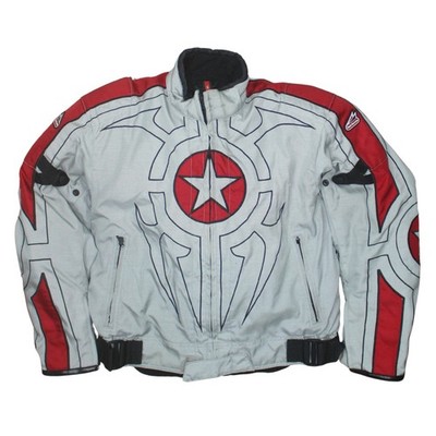 Motorradjacke Herren UK Größe S Hein Gericke grau