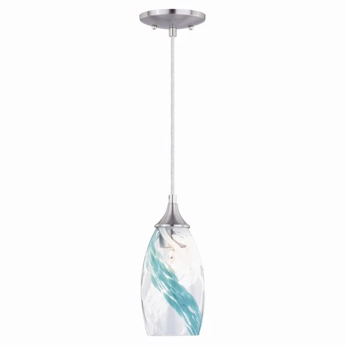 Vaxcel - Milano - 1 Light Mini Pendant in Contemporary Style 9.75 Inches Tall - Picture 1 of 4