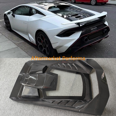 FOR LAMBORGHINI HURACAN LP580 LP610 CARBON FIBER REAR ENGINE BONNET SCOOP HOOD