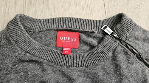 Mens GUESS Jumper - Grey - Size XS - Picture 2 of 3