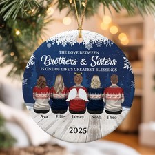 Personalized Memorial Christmas Ornament 2025, Sympathy Gift Loss Of Brother ...